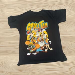 Space Jam Tune Squad Graphic T-Shirt Black Size Small Looney Tunes Bugs Bunny